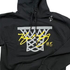 Zoarc‎ Basketball Hoodie Kids Murray #15 Black Yellow Graphic Sweatshirt Iowa J5